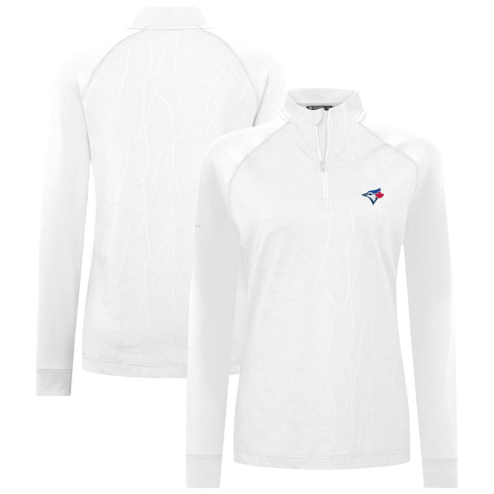 Toronto Blue Jays Levelwear Women's Amethyst Insignia 2.0 Quarter-Zip Jacket - White - MLB Online