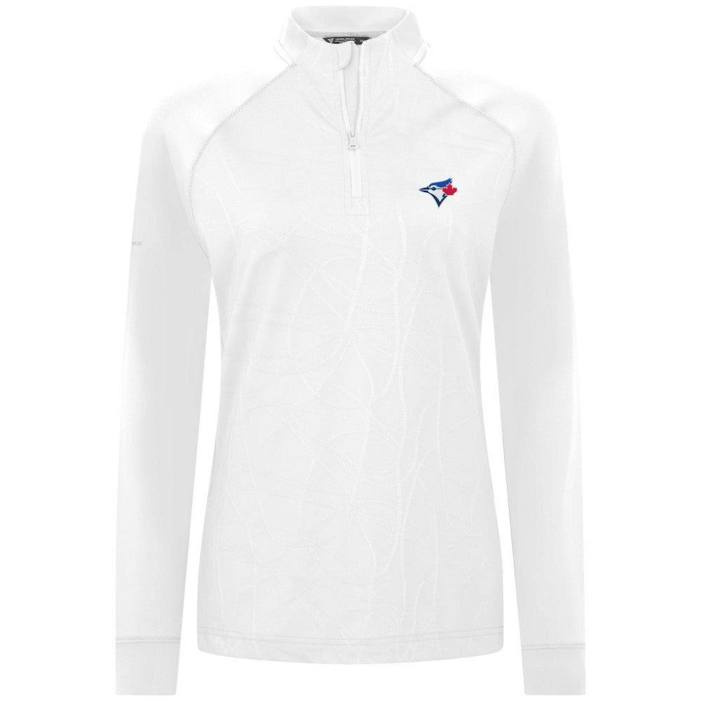 Toronto Blue Jays Levelwear Women's Amethyst Insignia 2.0 Quarter-Zip Jacket - White - MLB Online