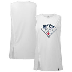 Boston Red Sox Levelwear Women's Influx Home Field Tank Top - White - MLB on Sale