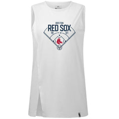 Boston Red Sox Levelwear Women's Influx Home Field Tank Top - White - MLB on Sale