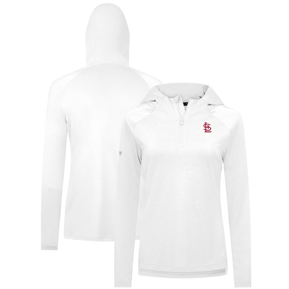 St. Louis Cardinals Levelwear Women's Raven Insignia 2.0 Quarter-Zip Jacket - White - MLB Sale