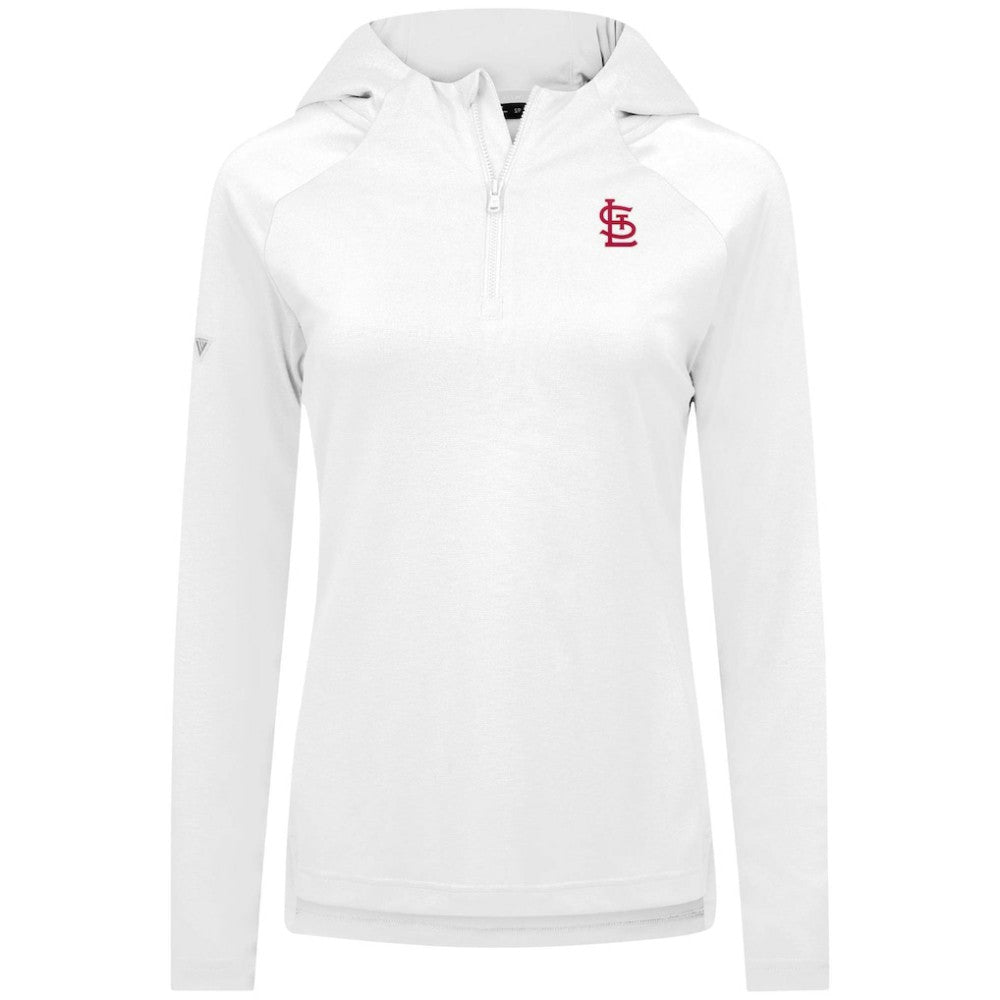 St. Louis Cardinals Levelwear Women's Raven Insignia 2.0 Quarter-Zip Jacket - White - MLB Sale