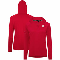 Cincinnati Reds Levelwear Women's Raven Insignia 2.0 Quarter-Zip Jacket - Red - MLB Online