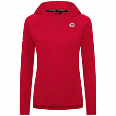 Cincinnati Reds Levelwear Women's Raven Insignia 2.0 Quarter-Zip Jacket - Red - MLB Online