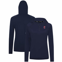 Cleveland Guardians Levelwear Women's Raven Insignia 2.0 Quarter-Zip Jacket - Navy - MLB on Sale