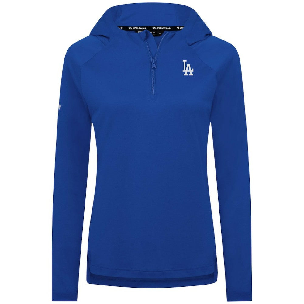 Los Angeles Dodgers Levelwear Women's Raven Insignia 2.0 Quarter-Zip Jacket - Royal - MLB Sale