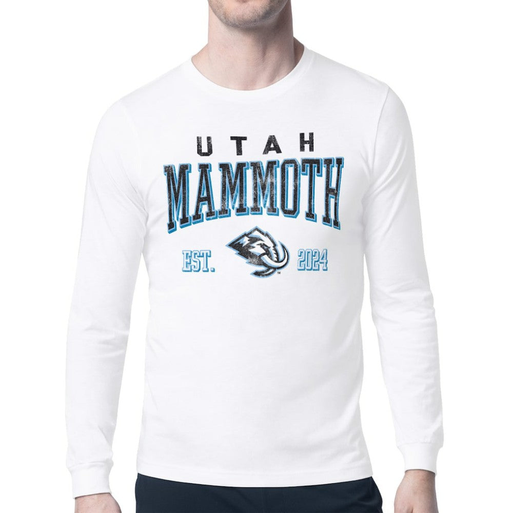 Utah Mammoth Starter Retro Graphic Long Sleeve T-Shirt - White - NHL 201983141