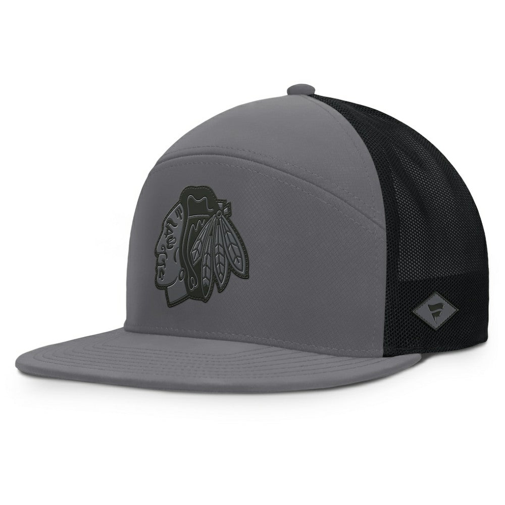 Chicago Blackhawks Fanatics Fairweather Adjustable Hat - Charcoal - NHL 201984017