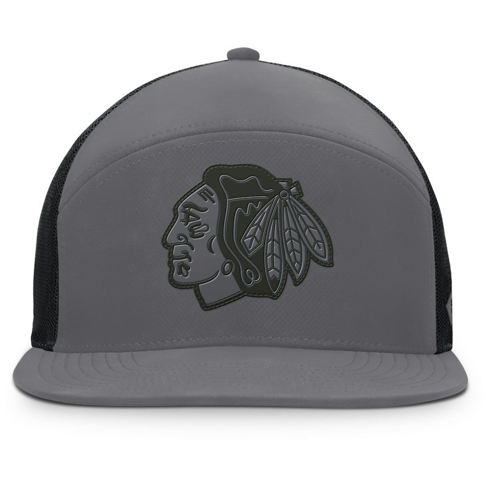 Chicago Blackhawks Fanatics Fairweather Adjustable Hat - Charcoal - NHL 201984017
