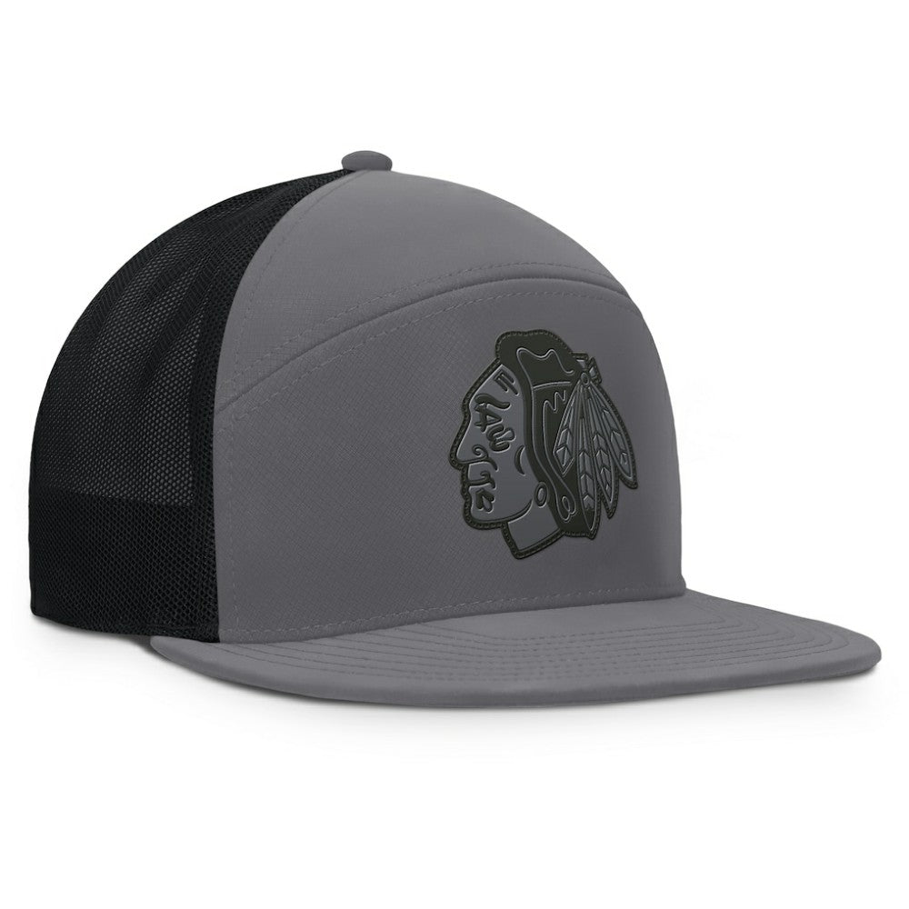 Chicago Blackhawks Fanatics Fairweather Adjustable Hat - Charcoal - NHL 201984017