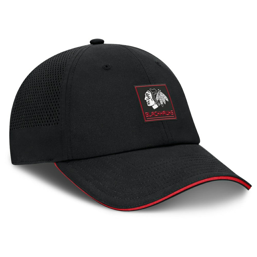 Chicago Blackhawks Fanatics Driver Adjustable Hat - Black - NHL 201984025