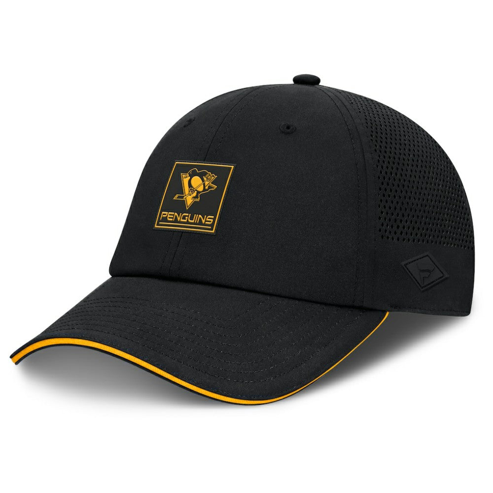 Pittsburgh Penguins Fanatics Driver Adjustable Hat - Black - NHL 201984028