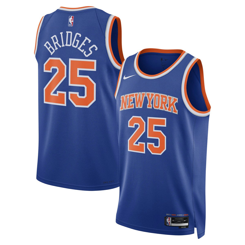 Mikal Bridges New York Knicks Unisex 2024 Offseason Addition Swingman Jersey Blue | Nike for sale