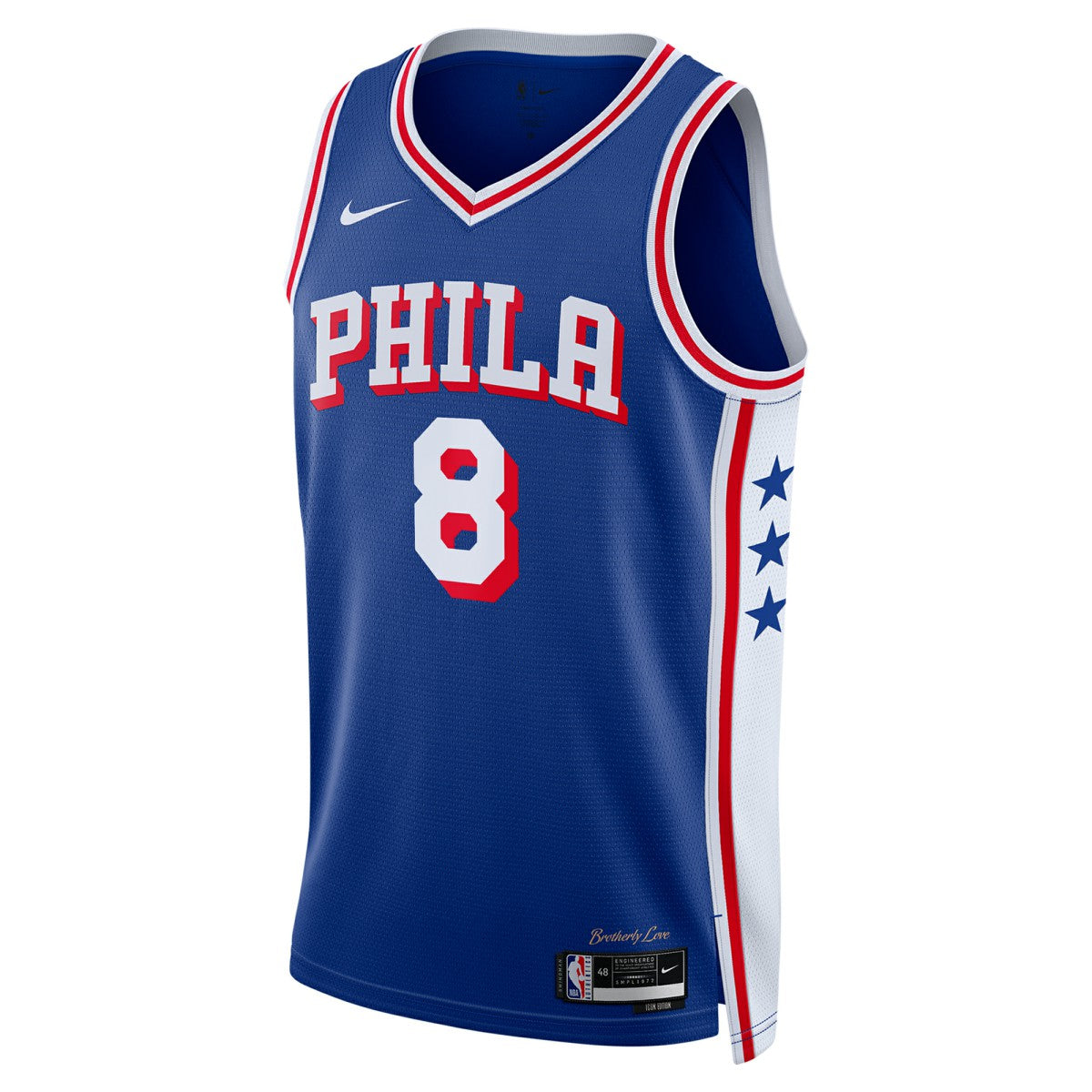 Paul George Philadelphia 76ers Unisex 2024 Offseason Addition Swingman Jersey Royal | Nike Lifestyle