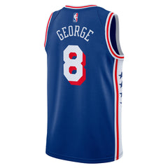 Paul George Philadelphia 76ers Unisex 2024 Offseason Addition Swingman Jersey Royal | Nike Lifestyle