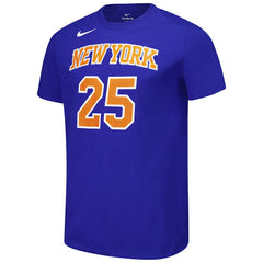 Mikal Bridges New York Knicks Unisex Name & Number T-Shirt Blue | Nike