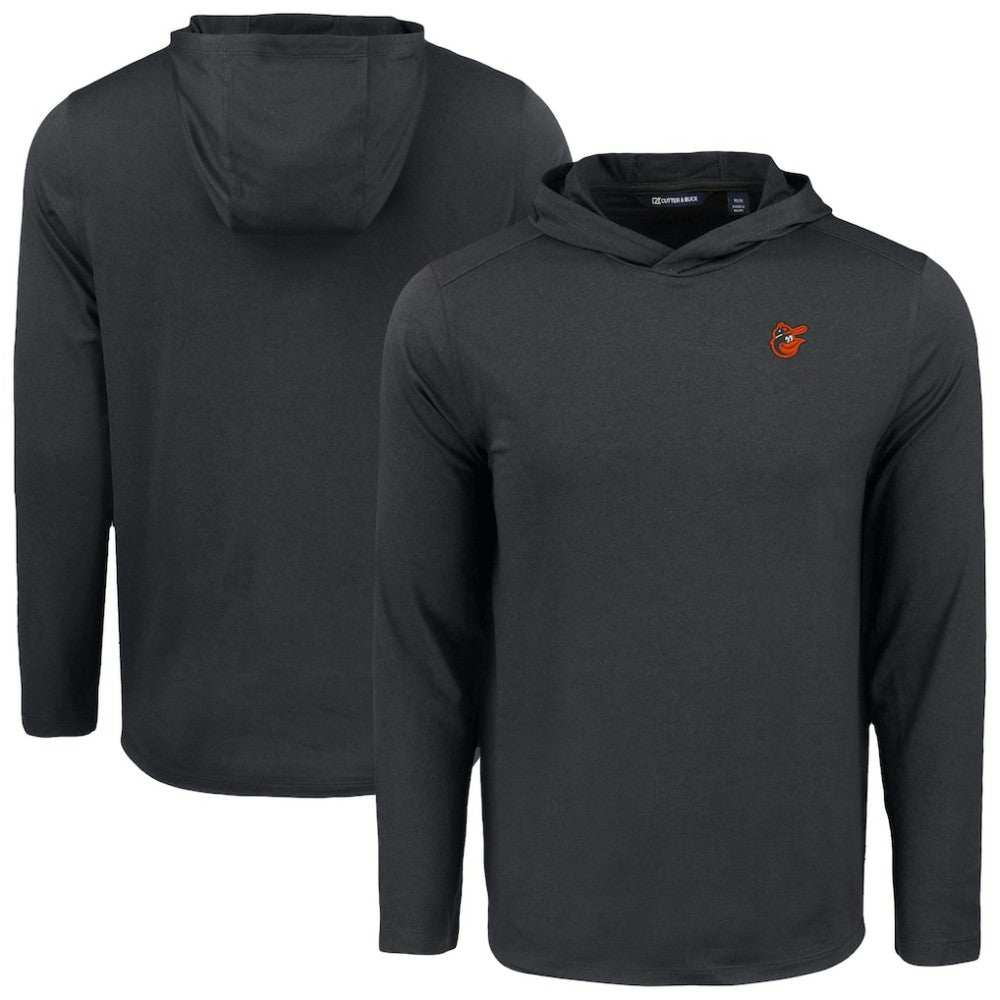 Baltimore Orioles Cutter & Buck Coastline Epic Comfort Recycled Eco Hoodie Long Sleeve T-Shirt - Black - MLB Online