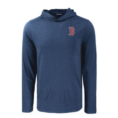 Boston Red Sox Cutter & Buck Coastline Epic Comfort Recycled Eco Hoodie Long Sleeve T-Shirt - Navy - MLB Online