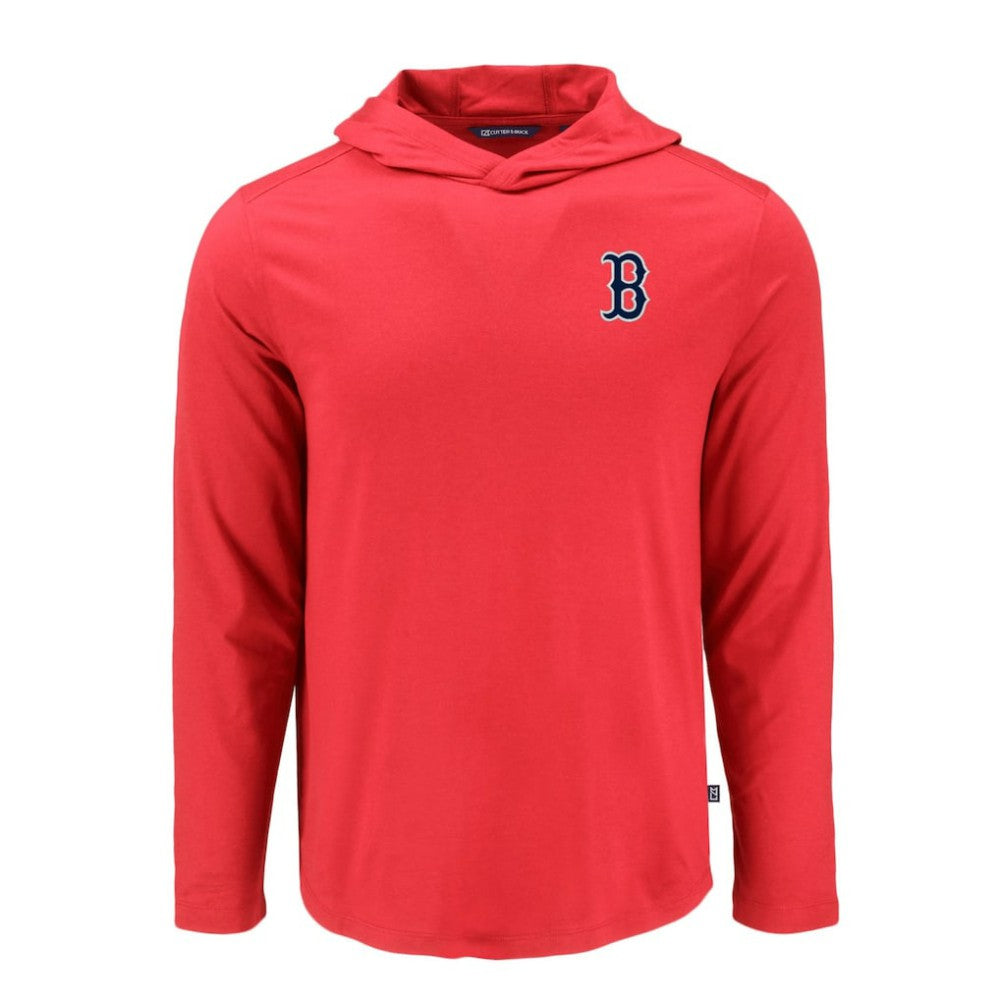 Boston Red Sox Cutter & Buck Coastline Epic Comfort Recycled Eco Hoodie Long Sleeve T-Shirt - Red - MLB Online