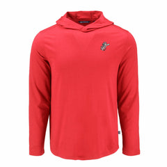 Cincinnati Reds Cutter & Buck Coastline Epic Comfort Recycled Eco Hoodie Long Sleeve T-Shirt - Red - MLB Lifestyle