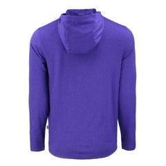 Colorado Rockies Cutter & Buck Coastline Epic Comfort Recycled Eco Hoodie Long Sleeve T-Shirt - Purple - MLB Discount