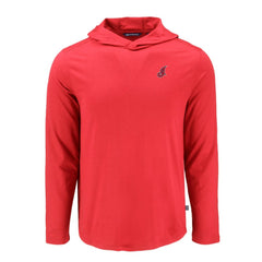Cleveland Guardians Cutter & Buck Coastline Epic Comfort Recycled Eco Hoodie Long Sleeve T-Shirt - Red - MLB Discount