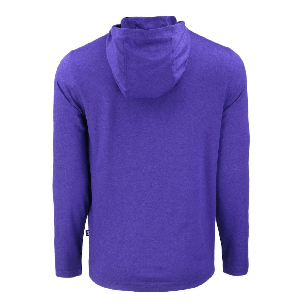 Arizona Diamondbacks Cutter & Buck Coastline Epic Comfort Recycled Eco Hoodie Long Sleeve T-Shirt - Purple - MLB Sale