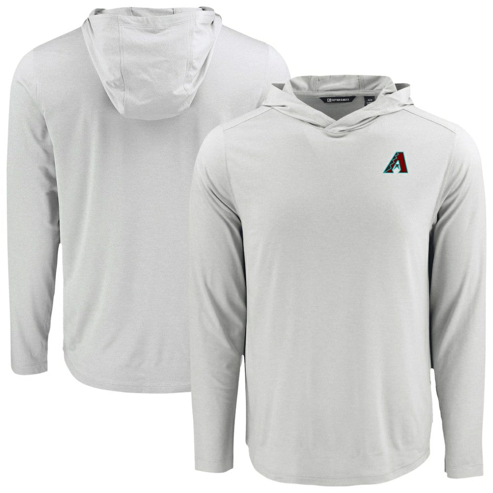 Arizona Diamondbacks Cutter & Buck Coastline Epic Comfort Recycled Eco Hoodie Long Sleeve T-Shirt - Gray - MLB Sale