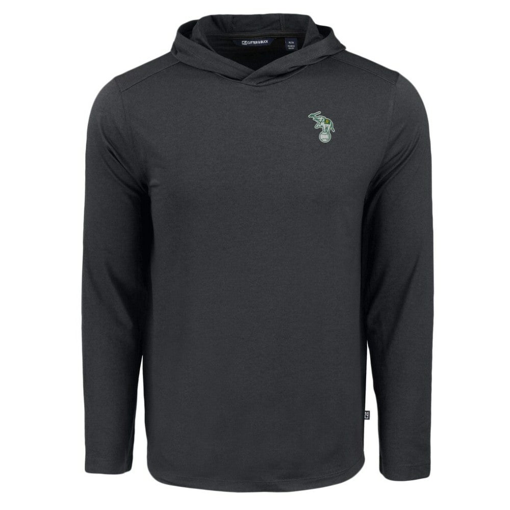 Athletics Cutter & Buck Coastline Epic Comfort Recycled Eco Hoodie Long Sleeve T-Shirt - Black - MLB Online