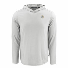 Milwaukee Brewers Cutter & Buck Coastline Epic Comfort Recycled Eco Hoodie Long Sleeve T-Shirt - Gray - MLB Discount