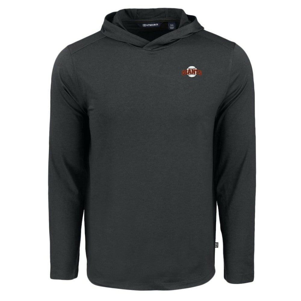 San Francisco Giants Cutter & Buck Coastline Epic Comfort Recycled Eco Hoodie Long Sleeve T-Shirt - Black - MLB Discount