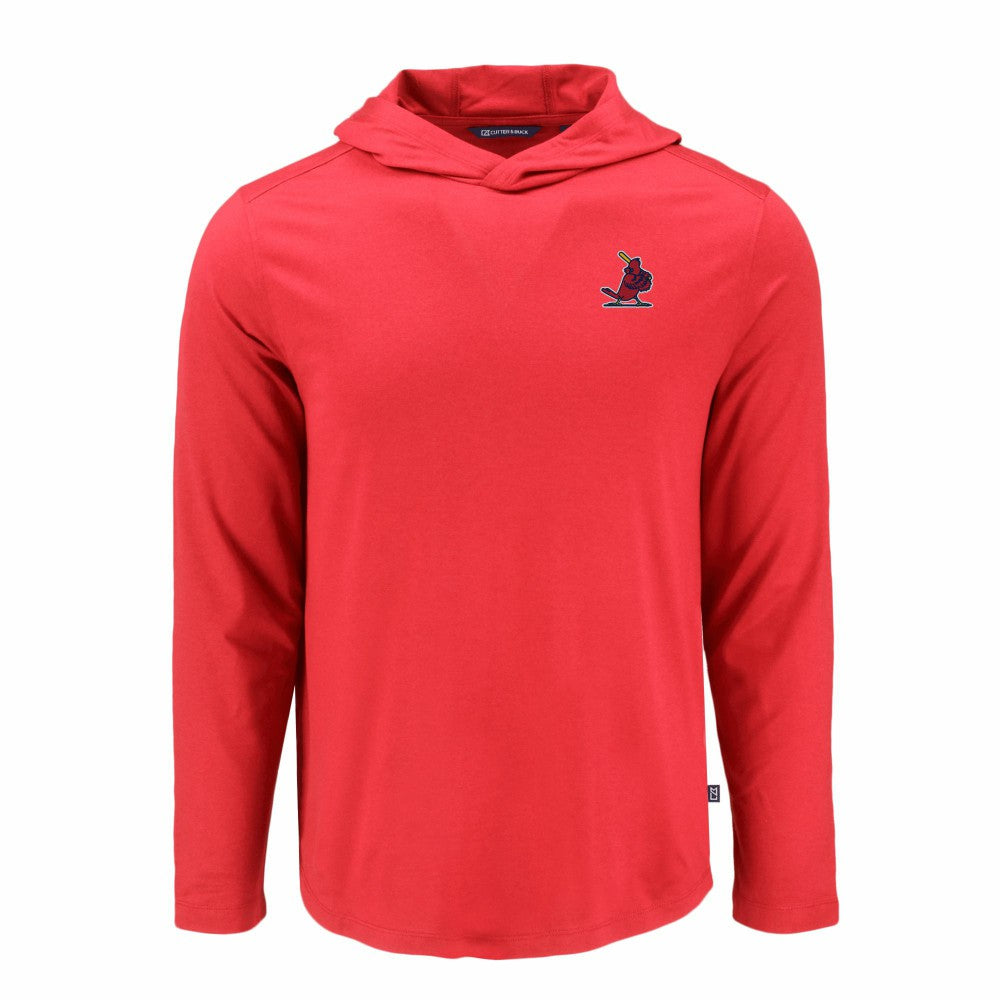 St. Louis Cardinals Cutter & Buck Coastline Epic Comfort Recycled Eco Hoodie Long Sleeve T-Shirt - Red - MLB Discount