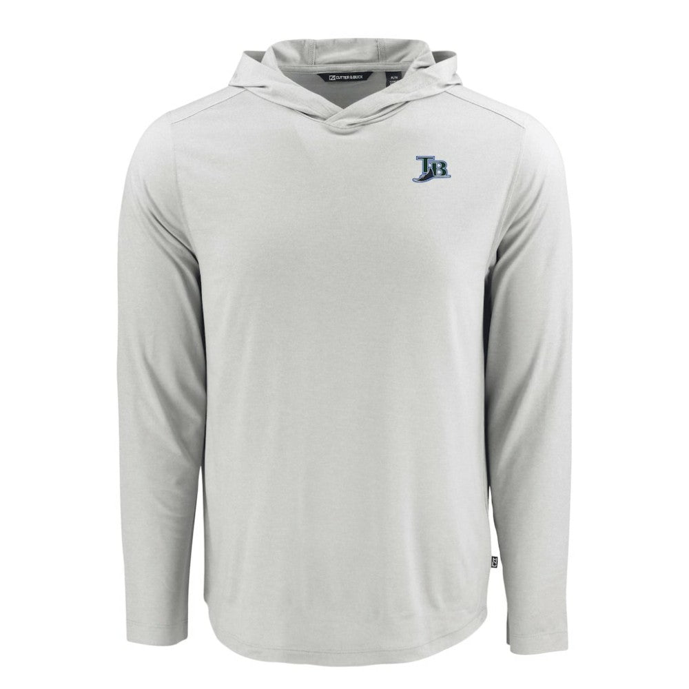 Tampa Bay Rays Cutter & Buck Coastline Epic Comfort Recycled Eco Hoodie Long Sleeve T-Shirt - Gray - MLB Online