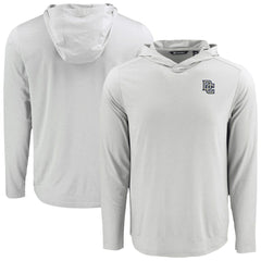 Washington Nationals Cutter & Buck Coastline Epic Comfort Recycled Eco Hoodie Long Sleeve T-Shirt - Gray - MLB Lifestyle