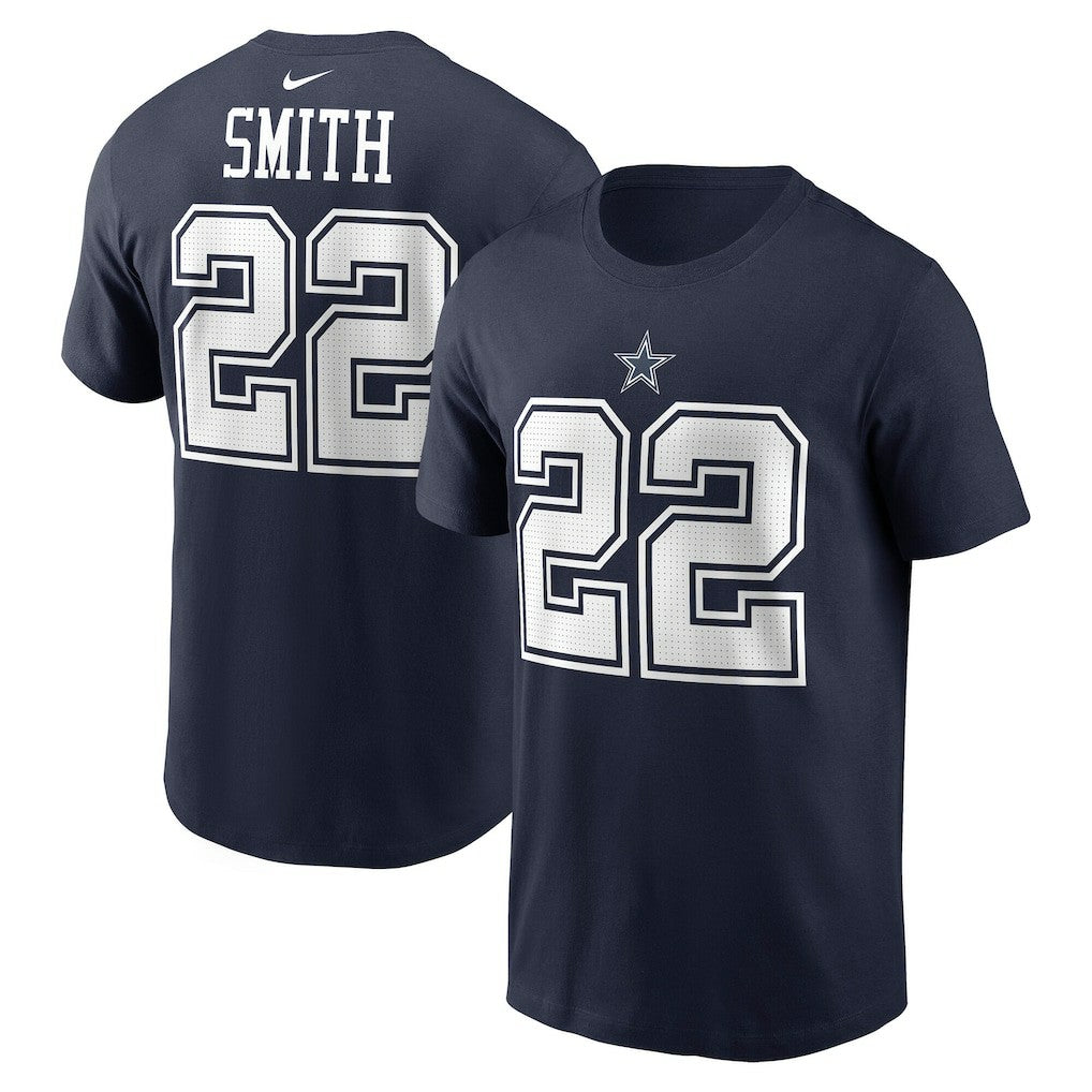 Nike Emmitt Smith Dallas Cowboys Retired Player Name & Number T-Shirt Navy