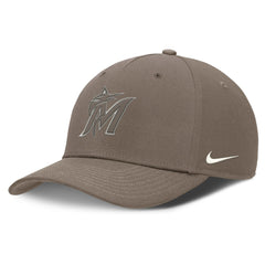 Miami Marlins Nike Rise Performance Adjustable Hat - Brown - Nike Lifestyle