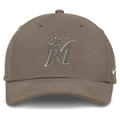Miami Marlins Nike Rise Performance Adjustable Hat - Brown - Nike Lifestyle