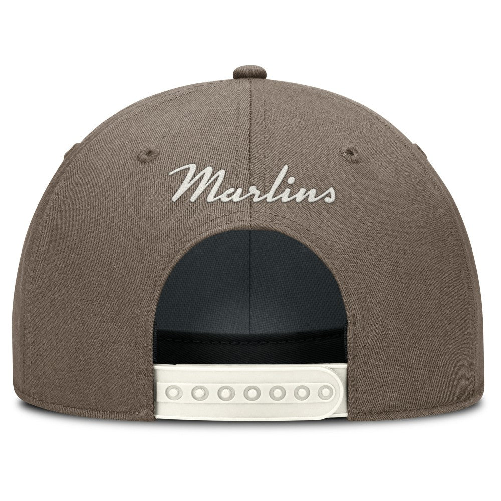 Miami Marlins Nike Rise Performance Adjustable Hat - Brown - Nike Lifestyle