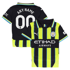 Manchester City Youth 2024/25 Away Replica Custom Jersey Navy - Puma