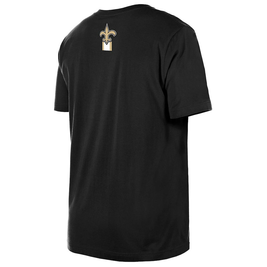 New Orleans Saints New Era 3rd Down High Density Print T-Shirt Black