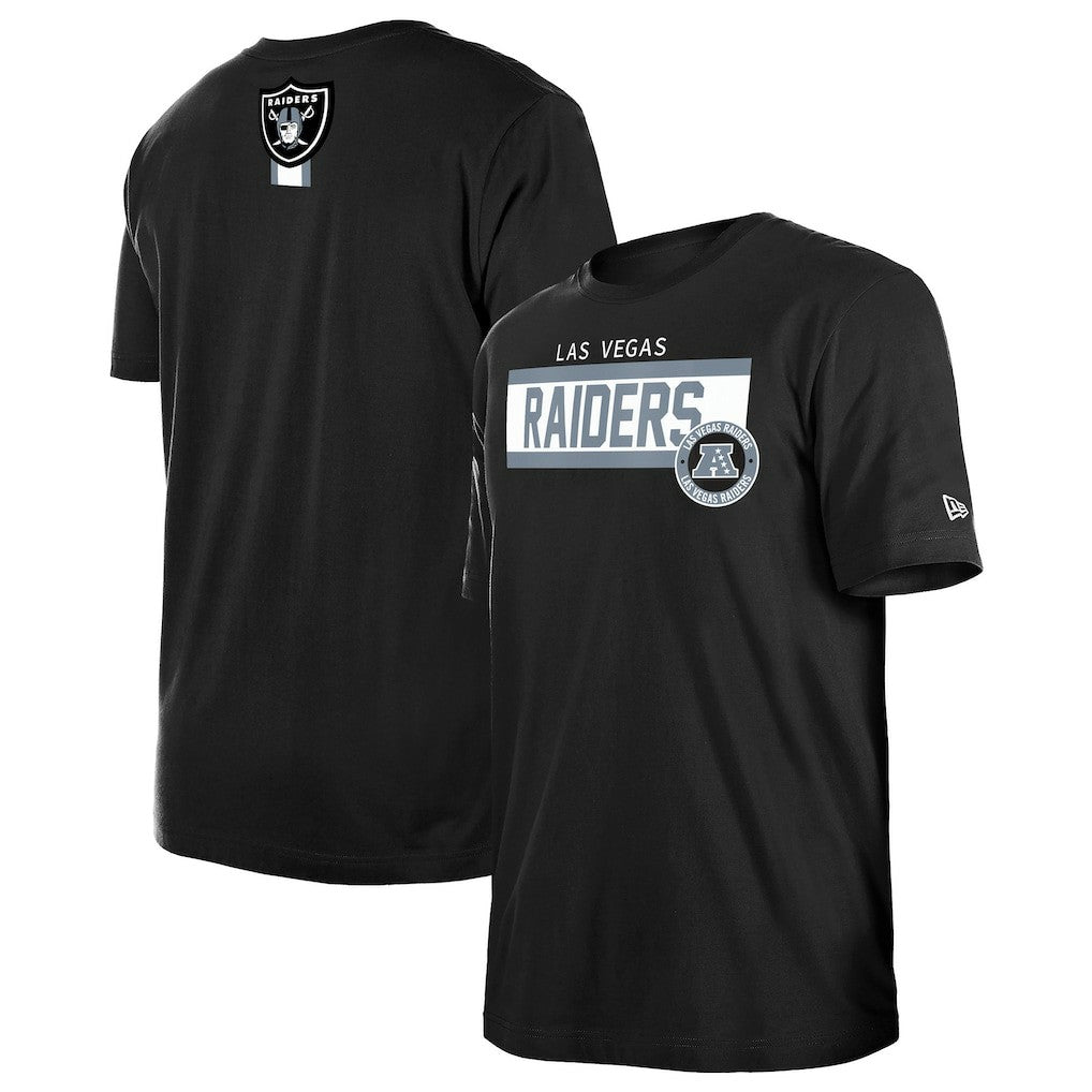 Las Vegas Raiders New Era 3rd Down High Density Print T-Shirt Black
