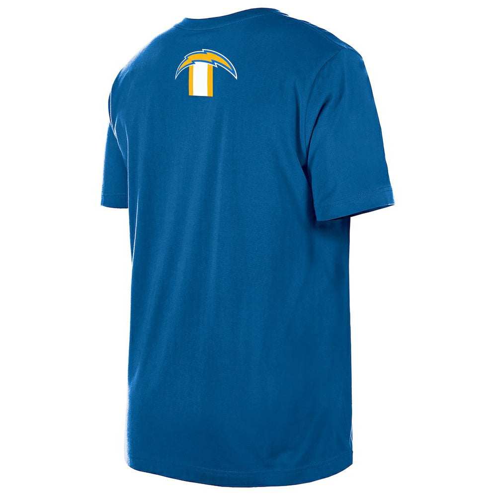 Los Angeles Chargers New Era 3rd Down High Density Print T-Shirt Blue