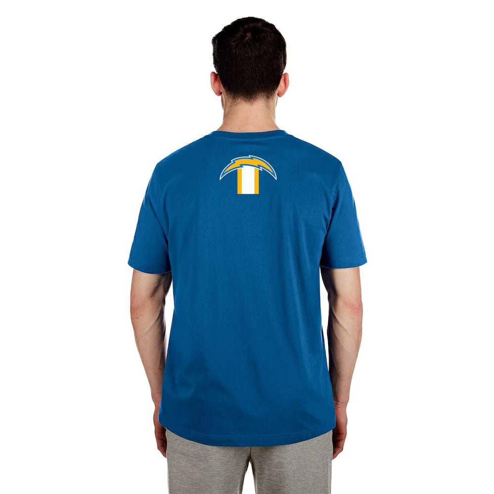 Los Angeles Chargers New Era 3rd Down High Density Print T-Shirt Blue