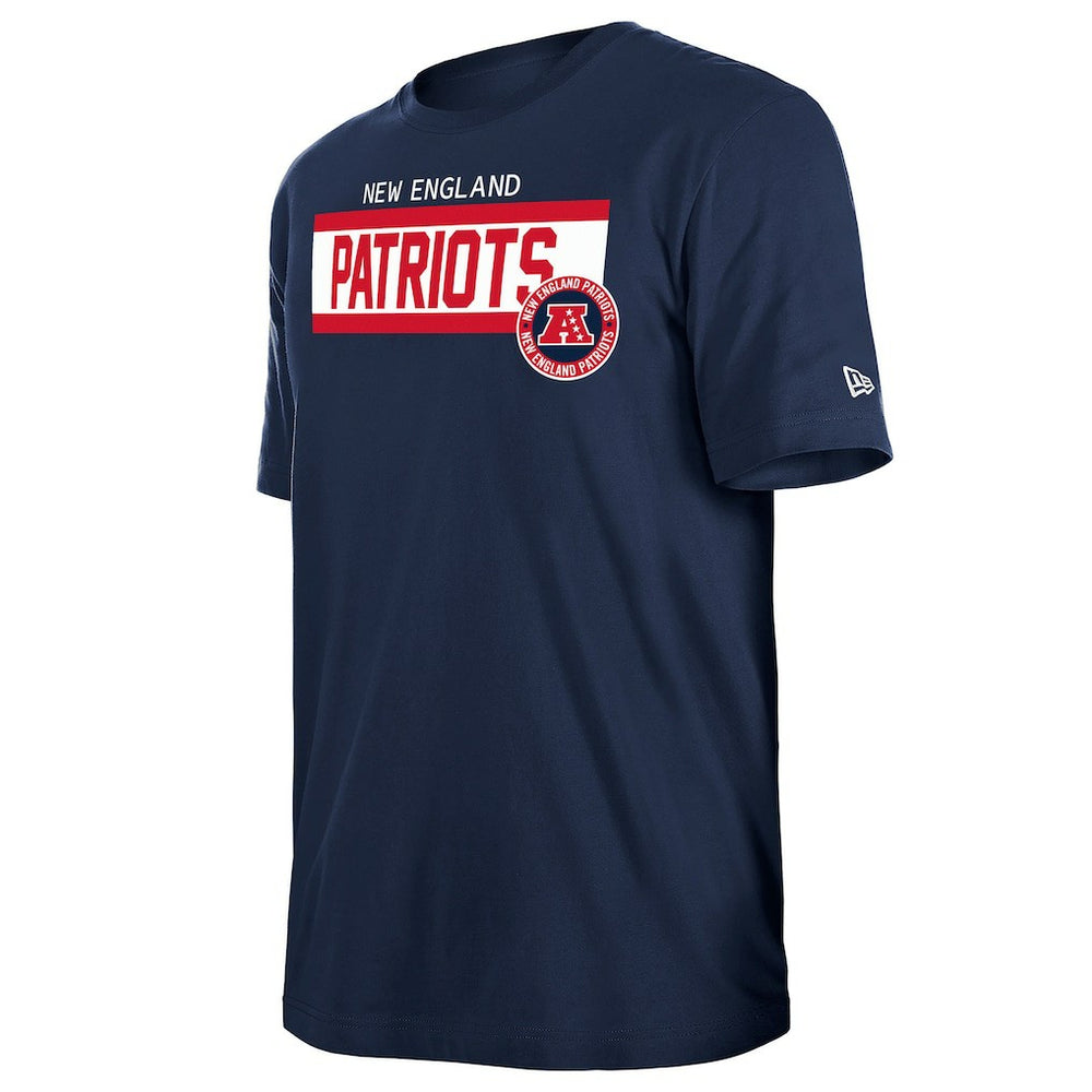 New England Patriots New Era 3rd Down High Density Print T-Shirt Navy