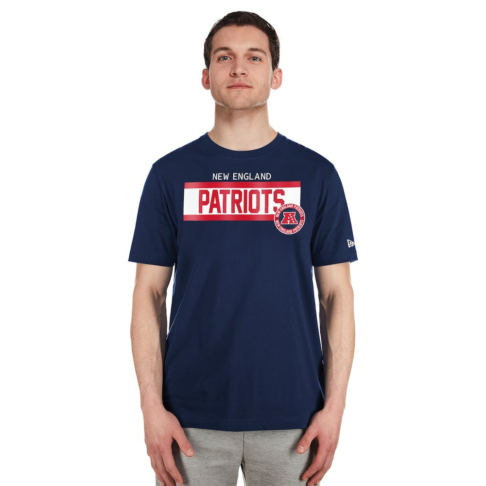 New England Patriots New Era 3rd Down High Density Print T-Shirt Navy