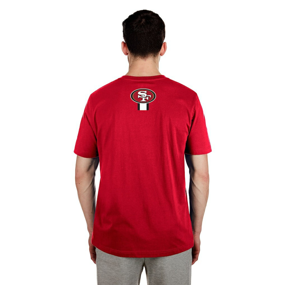 San Francisco 49ers New Era 3rd Down High Density Print T-Shirt Scarlet