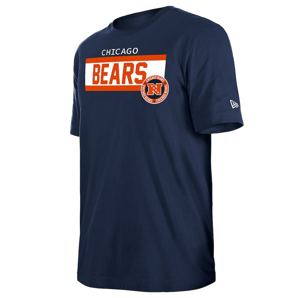 Chicago Bears New Era 3rd Down High Density Print T-Shirt Navy