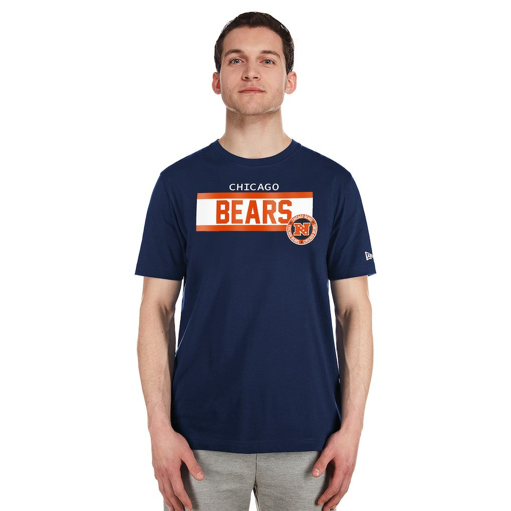 Chicago Bears New Era 3rd Down High Density Print T-Shirt Navy