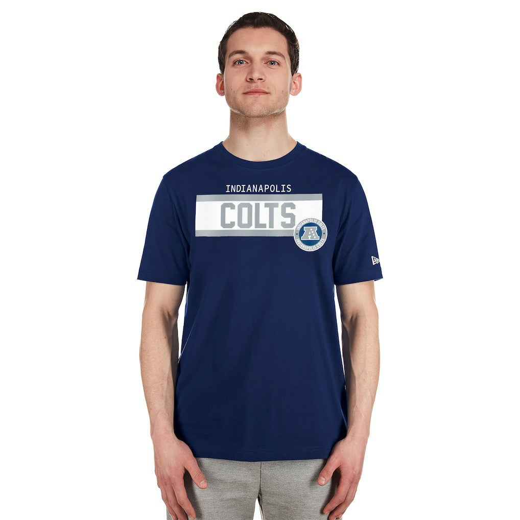 Indianapolis Colts New Era 3rd Down High Density Print T-Shirt Navy