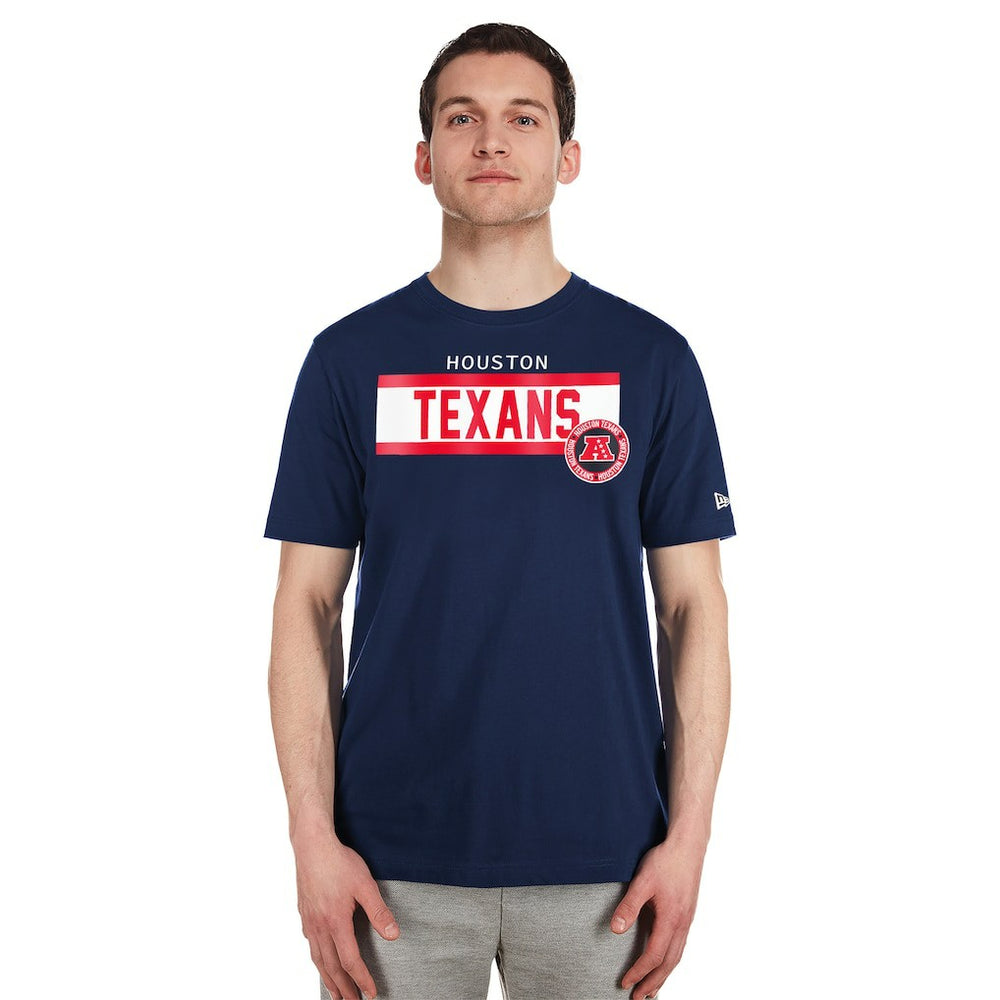 Houston Texans New Era 3rd Down High Density Print T-Shirt Navy